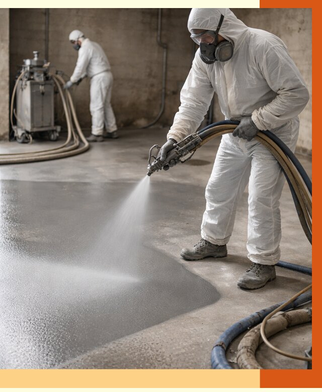 Гидроизоляция полимочевиной в Топках от 8613 руб/м² — напыление полимерной гидроизоляции | ТепломастерТпк