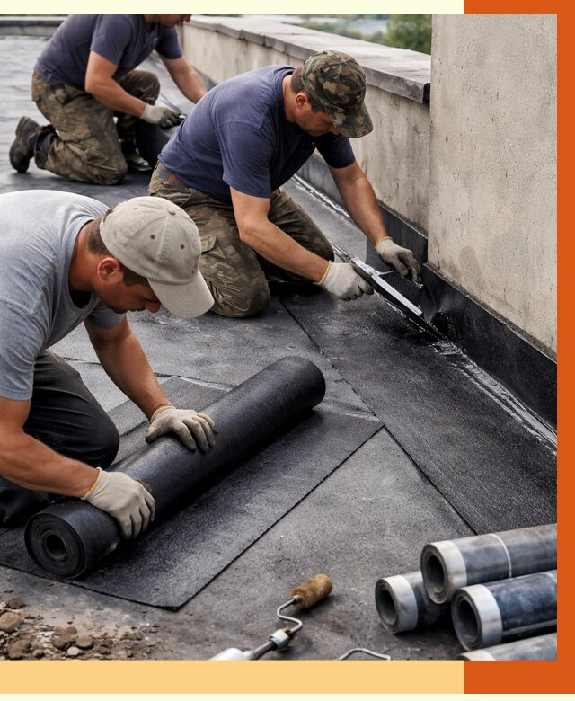 Гидроизоляция кровли в Топках от 4560 руб. — профессиональная гидроизоляция крыши | ТепломастерТпк