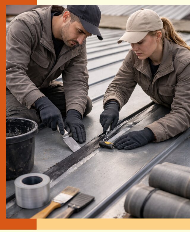 Гидроизоляция фальцевой кровли в Топках качественно и надежно