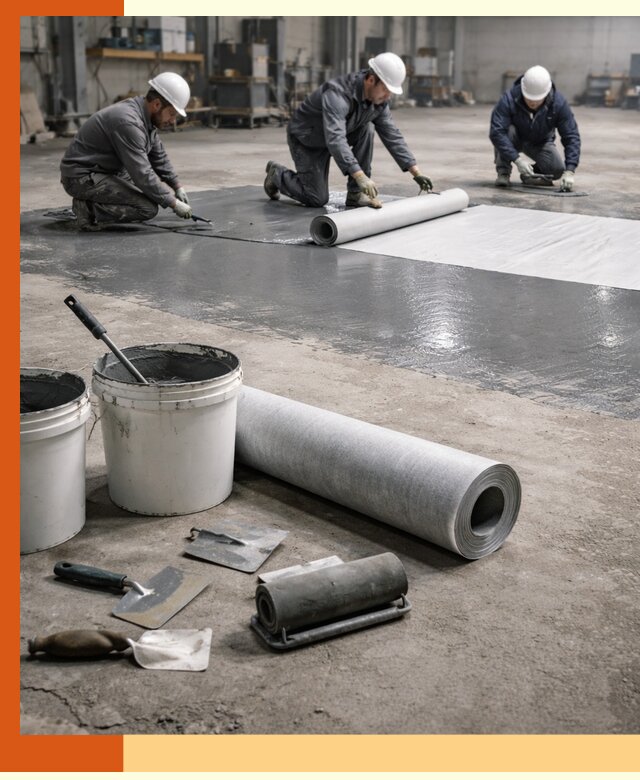 Гидроизоляция промышленного пола в Топках — защита и долговечность
