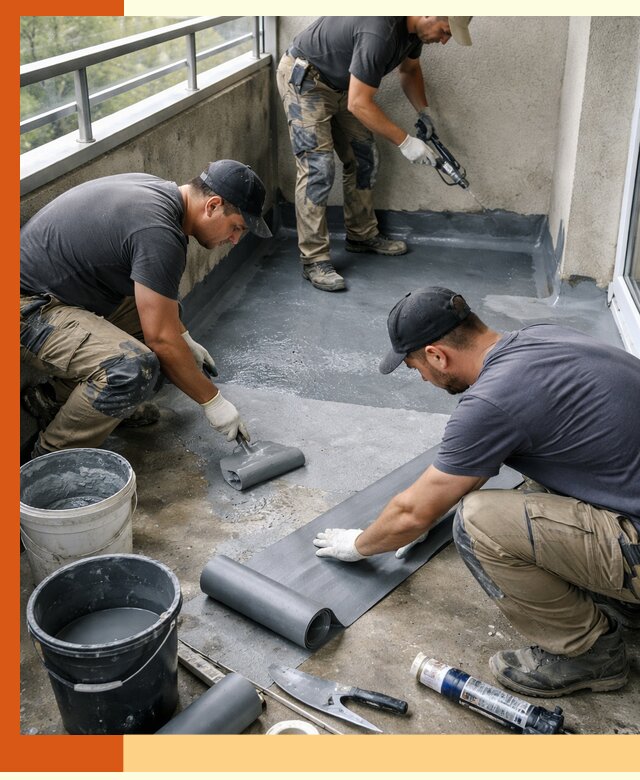 Гидроизоляция балкона в Топках: надежная защита от протечек