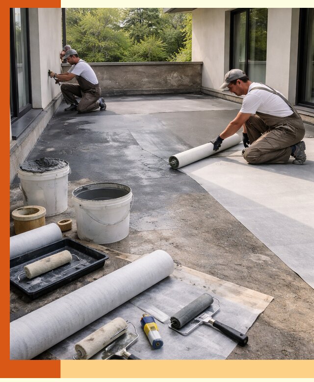 Гидроизоляция террасы в Топках — надежная защита от влаги и протечек