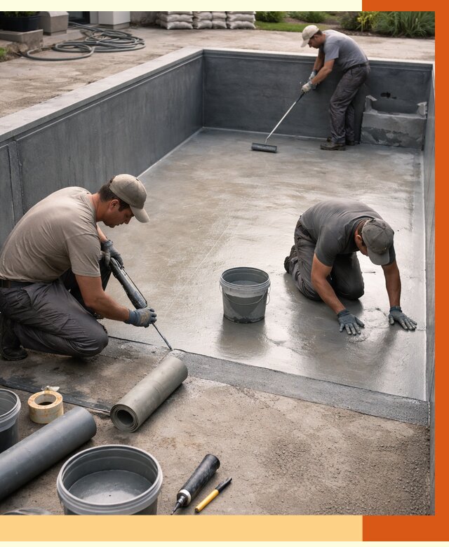 Профессиональная гидроизоляция бассейна в Топках от 6586 руб. за м2 | ТепломастерТпк