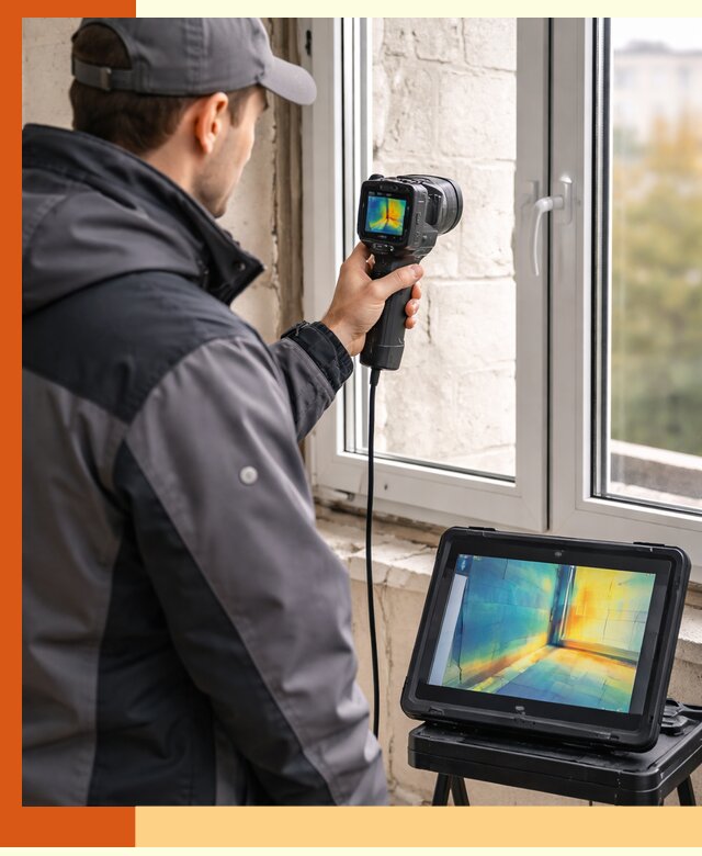 Тепловизионное обследование дома в Топках для выявления утечек тепла
