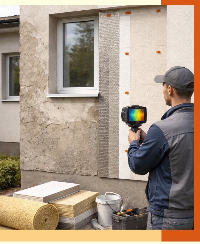 Тепловизионное обследование фасада в Топках от 4560 руб. под ключ | ТепломастерТпк