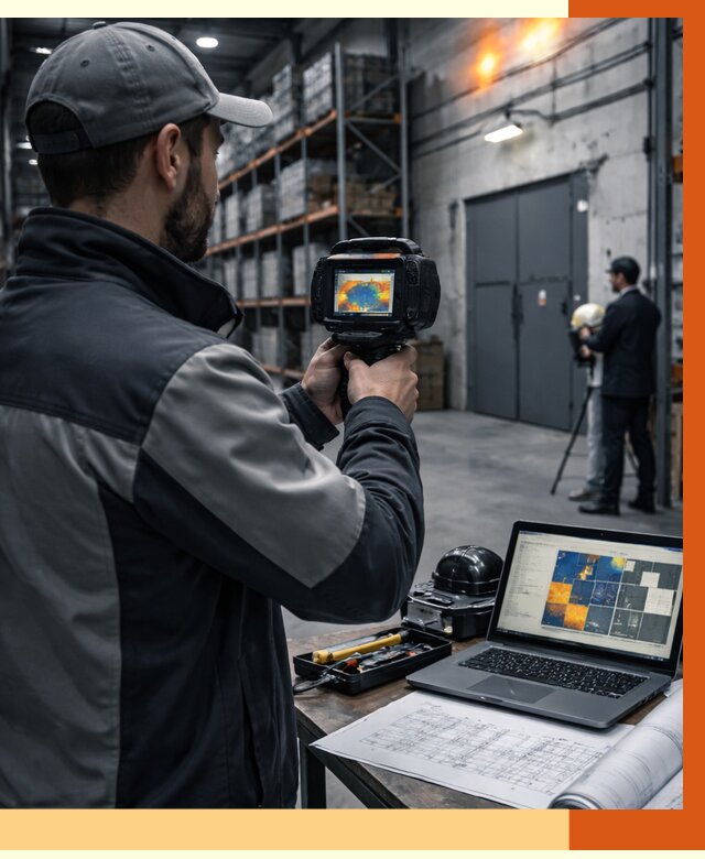 Тепловизионное обследование склада в Топках от 6586 руб. | ТепломастерТпк